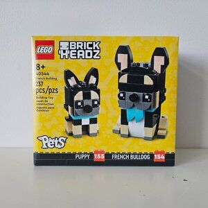 NIB LEGO 40544 BrickHeadz Pets French Bulldog 237 pcs - FACTORY SEALED! RETIRED!